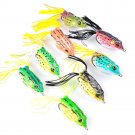 8pcs TopWater Fishing Lures Swimbait Frog Crankbaits Lures Bass Tackle 13.5g/6cm