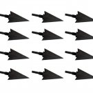 12x100Gr Hunting Achery Arrow Points Traditional Metal Broadhead Recurve Bow Tip