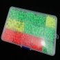 1000pcs /Box Plastic Beads Oval/Round Hard Fishing Lures Bead Tackle Eggs Box