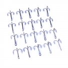 20pcs Treble Hooks High Carbon Steel Fishing Hooks Size 2/4/6/8/10# Tackle Box