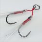 5pcs Assist Dual Fishing Lead Hook Assorted Strong steel BKK jig Hooks