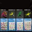 12pk Assortment Bass Trout Salmon Steelhead Fly Fishing Flies 4 type choices