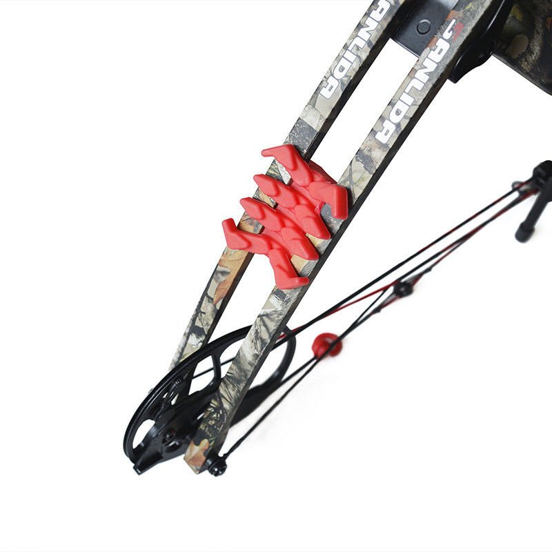 2pcs Achery Hunting Compound Bow Rubber Crab Bow Stabilizer Dampener Absorber