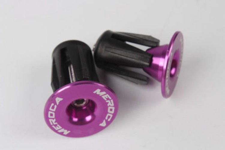 1Pair MTB Road Bike Aluminum Handlebar Grips Handle Bar Cap End 22~24mm Caliber