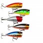 5pk Saltwater Fishing Lures Baits Hard Popper Crank baits 6# Hook Tackle 7cm