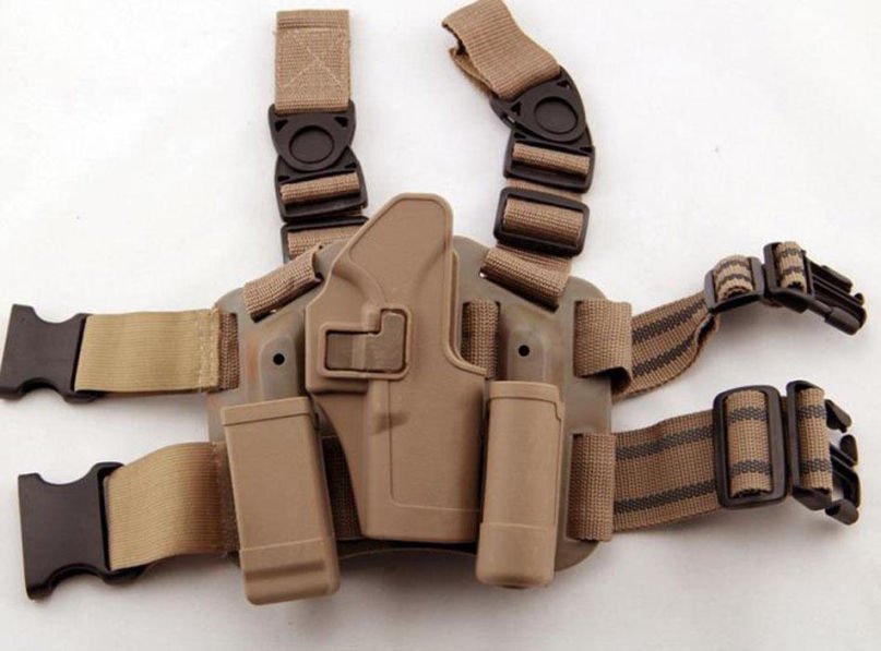 4 In 1 Tactical Glock 17 Gun Holsters Adjustable Belt Drop Leg Thigh Holster