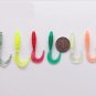 10Pcs Soft Worm Fishing Baits Worm Lures Crankbaits Hooks Baits Tackle 6.5cm/2g