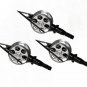 6x Archery 100Grain Broadheads Wheels Arrow Head Blade Sharp Hunting Points Tips