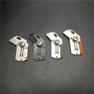 4pcs Coin Knife D2 Glatte Klinge Dog Tag Small Hunting Taschenmesser Klappmesser
