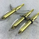 6pk x Gold Hunting Archery Arrowheads Broadheads Points 100Grain Fishing TIps