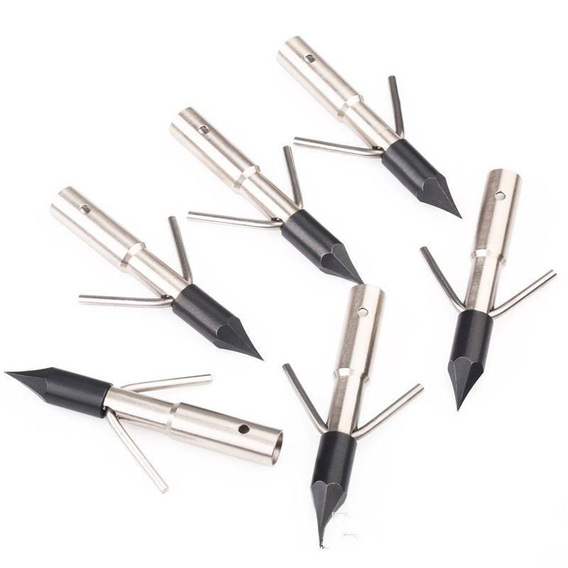 Hunting Arrow Broadheads Fishing Barbed Gig Heads 260 Grain Archery