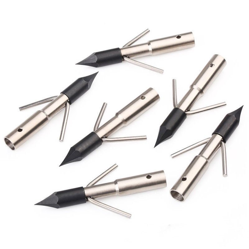 Hunting Arrow Broadheads Fishing Barbed Gig Heads 260 Grain Archery