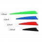 4 inch 100pcs TPU Shield Arrow Vanes Fletching DIY Hunting Archery Arrow