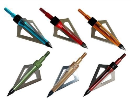 5pcs 3 Blades Broadhead 2.8 Inch 125 Grain Hunting Points with Screw Thread