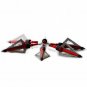 5pcs 3 Blades Broadhead 2.8 Inch 125 Grain Hunting Points with Screw Thread