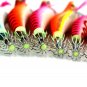 1pcs 3.15" 8cm 7.4g Wood Shrimp Baits Fishing Jig Squid Jig Fishing Lures Bass