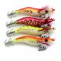 1pcs 3.15" 8cm 7.4g Wood Shrimp Baits Fishing Jig Squid Jig Fishing Lures Bass