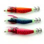 1pcs 3.15" 8cm 7.4g Wood Shrimp Baits Fishing Jig Squid Jig Fishing Lures Bass