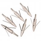 6pcs New Outdoor 300 Grain Fishing Fish Hunting Steel Arrow Head Broadhead