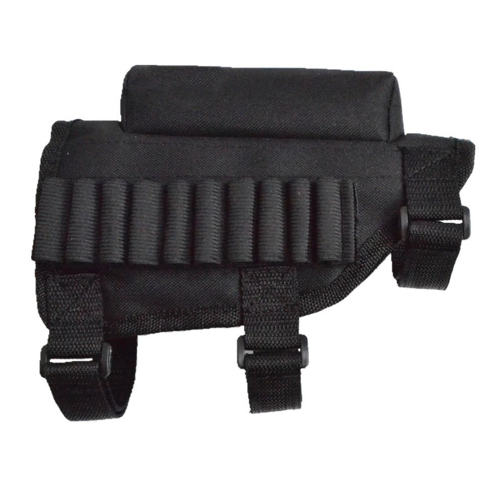 Tactical Buttstock Cheek Rest with Ammo Carrier Case Holder for .308 .300 Winmag