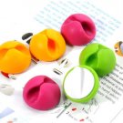 12 x Cable Clips w/ Back Adhesive Cord Management Organizer Desktop Cable Holder