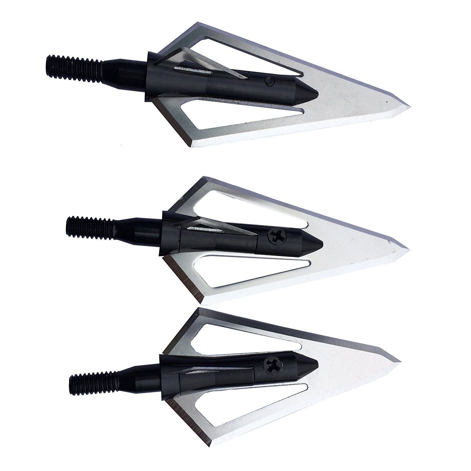 3PK 4 Leaf Blade Archery Broadheads for Archery Hunting Arrow Head 100Grain