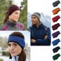 Ear Warmer Winter Head Band Polar Fleece Ski Ear Muff Stretch Spandex Navy