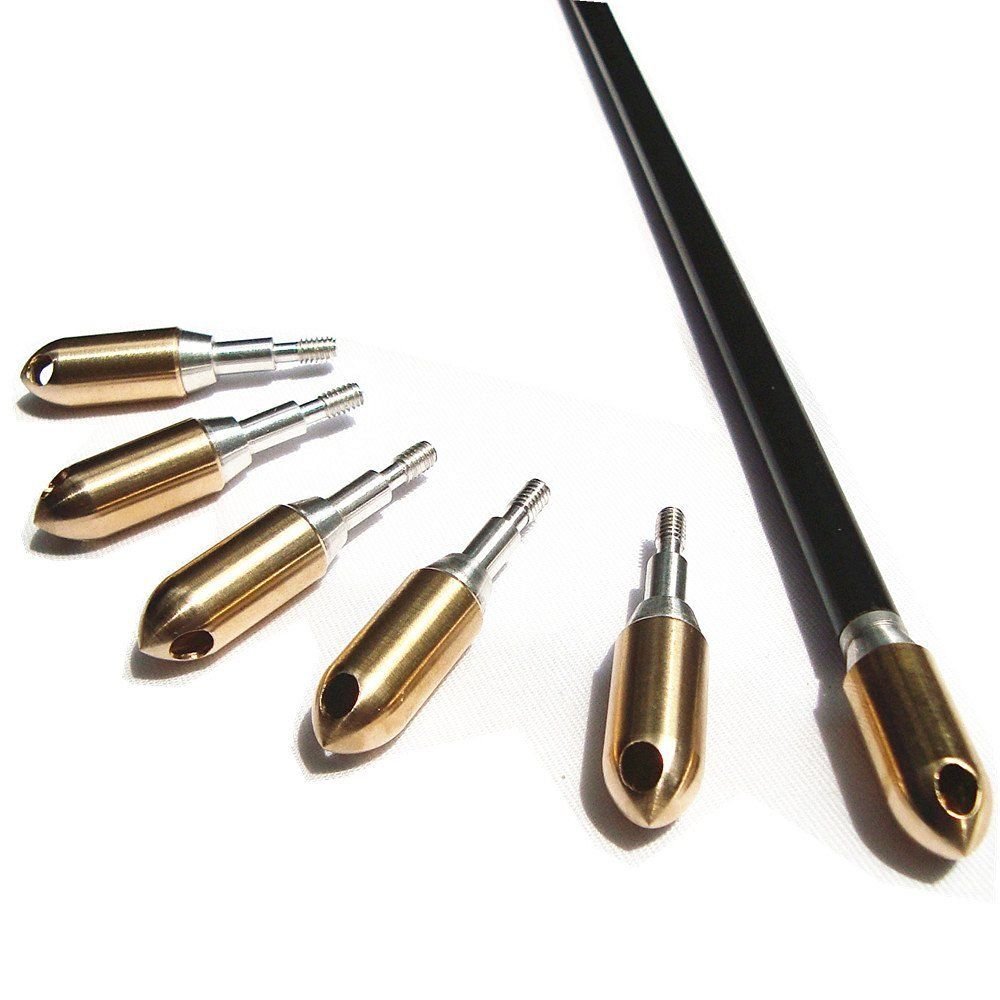 6pcs Archery Whistle Copper 125Grain Broadheads For Compound bow