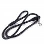 Black Pet Dog Leather 4ft Leash Pet Chain Rope W/Spring for Medium Big Dogs New