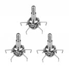 3 x Silver 100 Grain Judo Arrowheads Broadheads Tips Bow Paw Points 4mm Screw