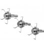 3 x Silver 100 Grain Judo Arrowheads Broadheads Tips Bow Paw Points 4mm Screw