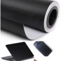 2pcs Carbon Fiber Vinyl Stickers Car Wrap Sheet Roll Film Sticker Decal 30x127cm
