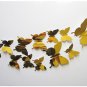 24pcs/set Mirror gold 3D Butterfly Wall Stickers Decor DIY Party Home Decoration
