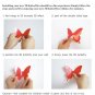 24pcs/set Mirror gold 3D Butterfly Wall Stickers Decor DIY Party Home Decoration