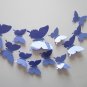3D Butterfly Wall Stickers Wedding Decor DIY Party Home Decorations 24pcs purple