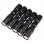 5Pcs Black Portable Ultra Bright 3W Police Waterproof LED Mini Flashlight Torch