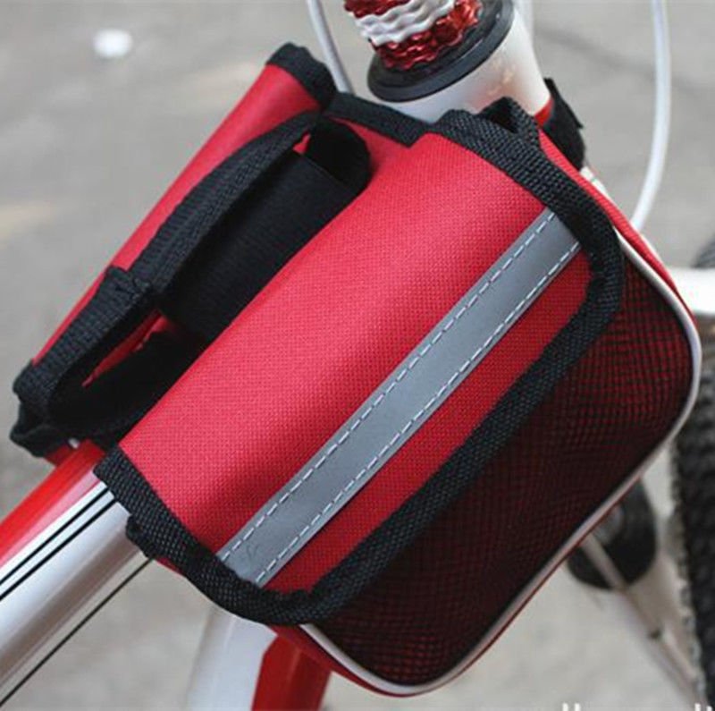 Sport Double-Saddle Bicycle Cycling Bike Frame Pannier Front Tube Bag Pouch Case