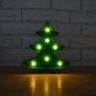 22CM Marquee 3D Night Light Battery Christmas Tree LED Lamp Wall Decor Baby Gift