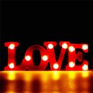 Romantic Decorative WALL Lamp 3D LOVE Marquee Letter LED Night Light Home Decor