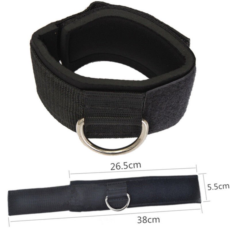 Exercise D-ring Ankle Anchor Strap Belt Attachment  Pulley Strap Lifting Fitness