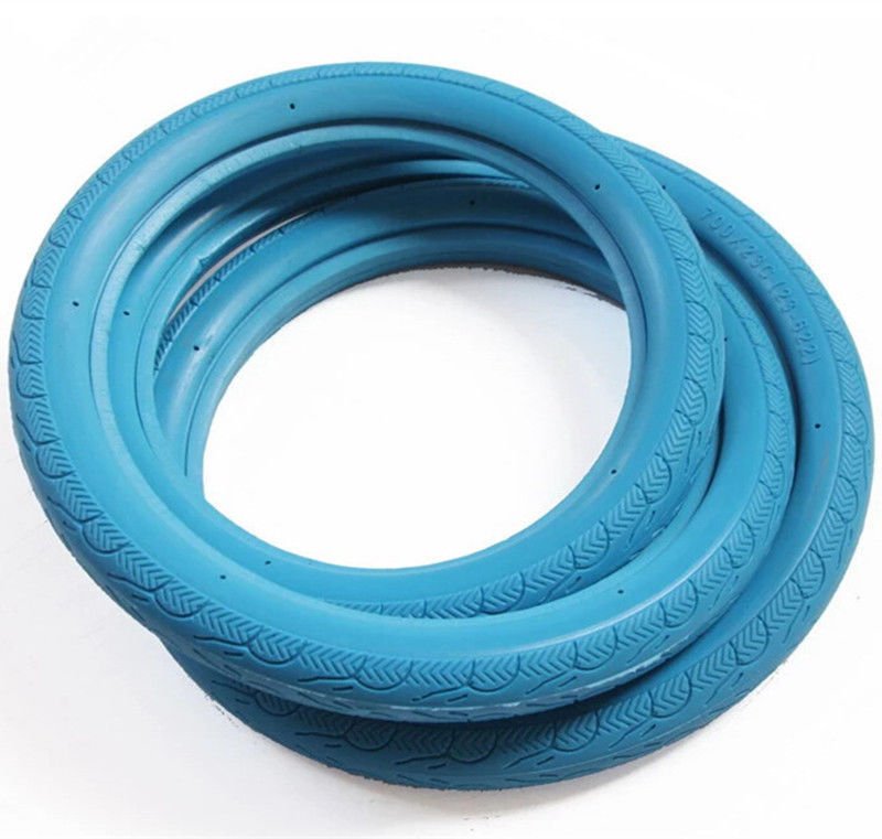 Urban Bicycle Tires 700 x 23C Fixie Fixed Gear Track Road Bike Tire Blue