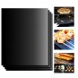 PACK of 4Pcs BBQ Grill Mat Easy Bake NonStick Grilling Mats 4 Mats Per Pack