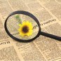 4" inch Large Handheld Magnifying Glass 3X Power REAL Glass Magnifier