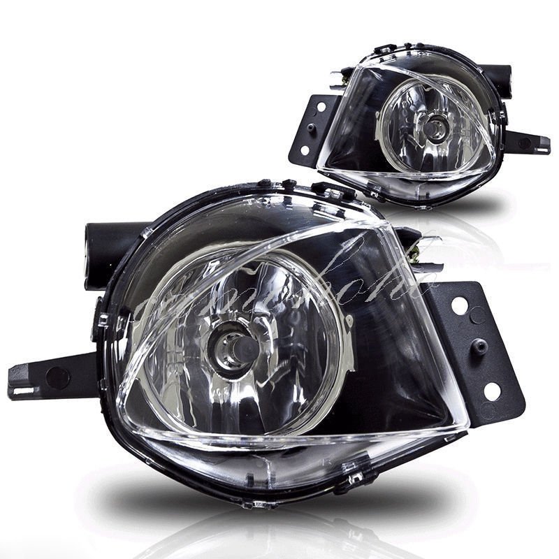 For 05-08 BMW E90 E91 325/328/335 Sedan Clear Fog Lights Driving Bumper Lamps