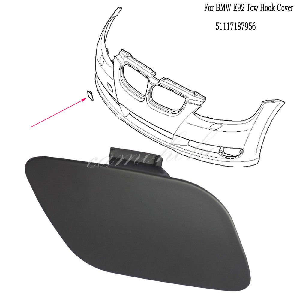 For BMW E92 E93 3-Series Front Bumper Tow Hook Cover 328i 328xi 335i 2006-2009