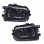 Pair For BMW E39 1997-2000 Clear Lens Driving Fog Lights Z3 Bumper Lamps Black