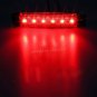 30X 12/24V 6 LED Red+White+Yellow Truck Trailer Bus Side Marker Indicators Light