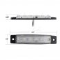 30X 12/24V 6 LED Red+White+Yellow Truck Trailer Bus Side Marker Indicators Light