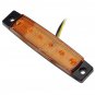 30X 12/24V 6 LED Red+White+Yellow Truck Trailer Bus Side Marker Indicators Light