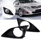 For Toyota Corolla 2007-2010 Front Fog Light Bumper Lamp Grille Cover Bezel Trim